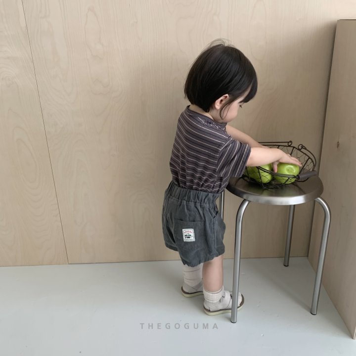 Thegoguma - Korean Children Fashion - #fashionkids - Miu Stripe Button Tee - 8
