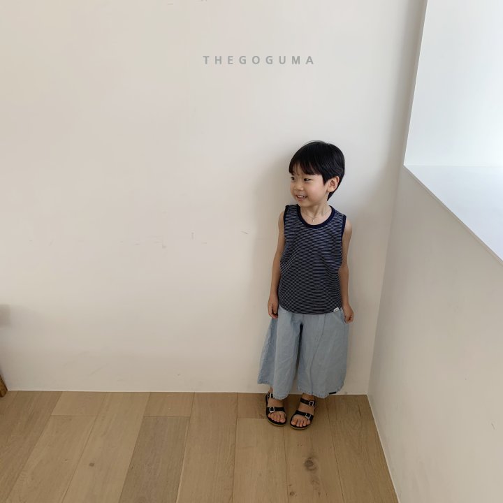 Thegoguma - Korean Children Fashion - #kidsshorts - Chubby Wide Denim Pants - 12