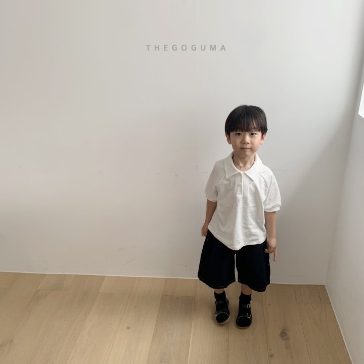 Thegoguma - Korean Children Fashion - #kidsshorts - Stitch Denim Pants - 12