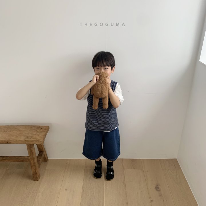 Thegoguma - Korean Children Fashion - #kidsshorts - New Bermuda Denim Pants - 6