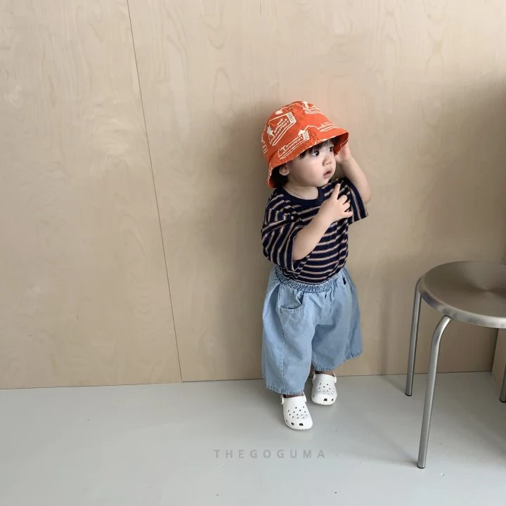 Thegoguma - Korean Children Fashion - #kidsstore - Embroidered Pocket Denim Pants - 10
