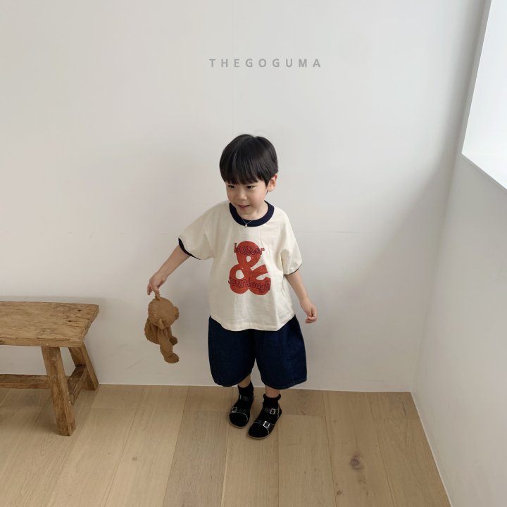 Thegoguma - Korean Children Fashion - #kidzfashiontrend - Embroidered Pocket Denim Pants - 11