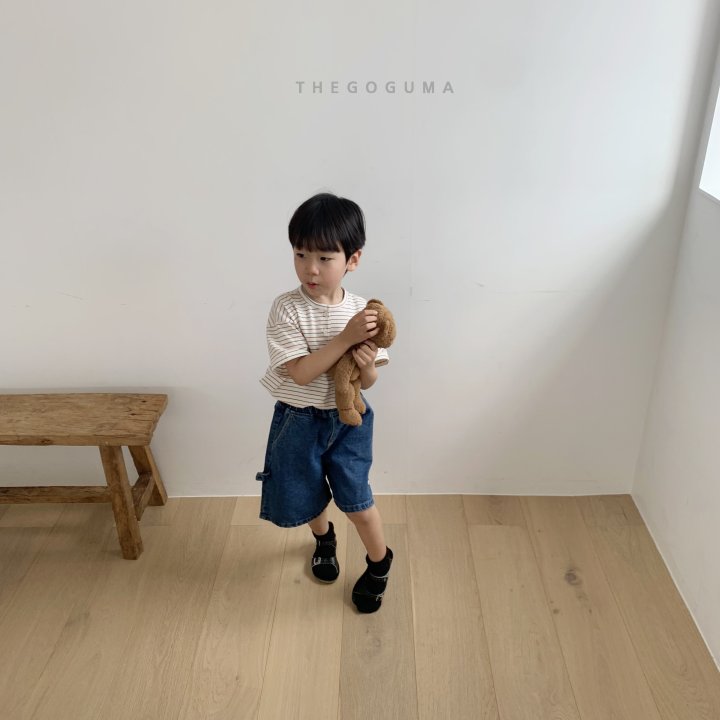 Thegoguma - Korean Children Fashion - #kidzfashiontrend - Wide Loop Denim Pants - 8