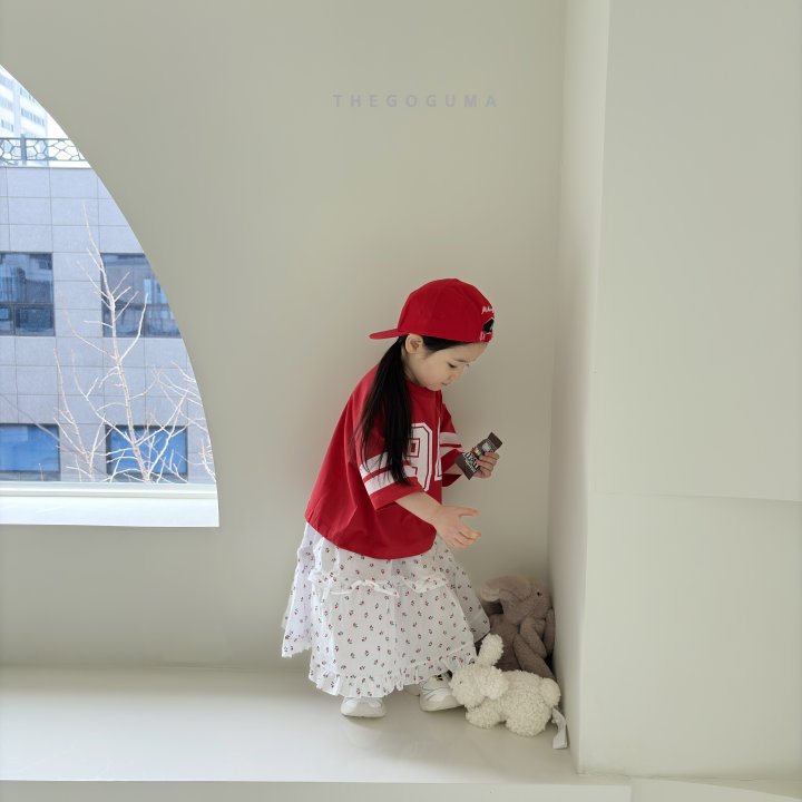 Thegoguma - Korean Children Fashion - #littlefashionista - Cherry Check Tiered Skirt - 8