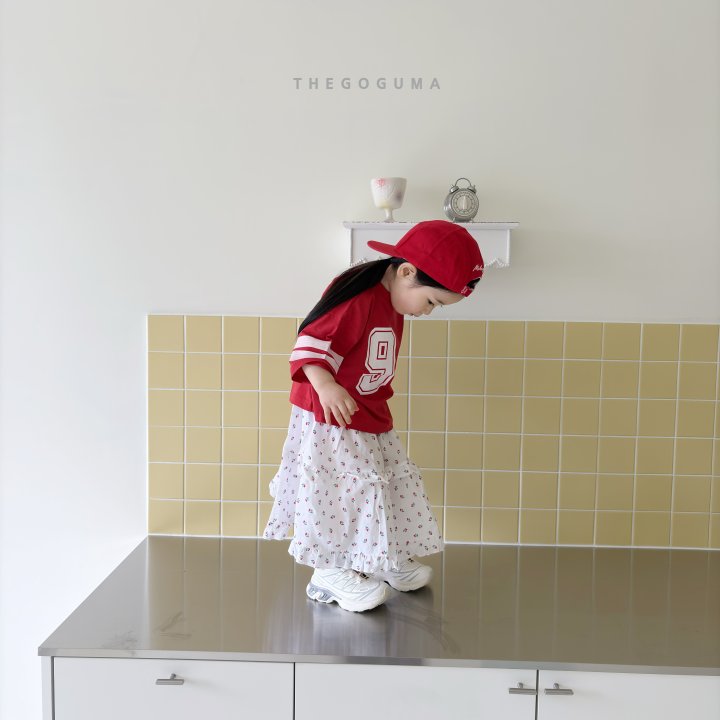 Thegoguma - Korean Children Fashion - #magicofchildhood - Cherry Check Tiered Skirt - 9