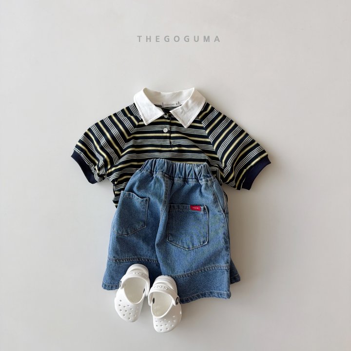 Thegoguma - Korean Children Fashion - #magicofchildhood - Stitch Denim Pants - 3