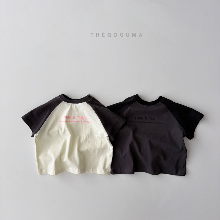 Thegoguma - Korean Children Fashion - #minifashionista - Time Raglan Tee