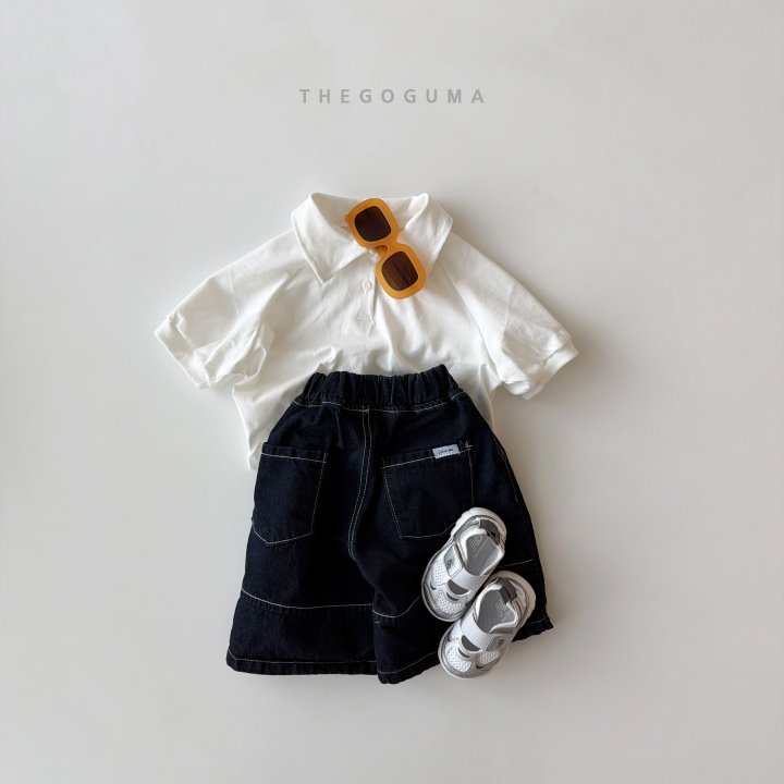 Thegoguma - Korean Children Fashion - #magicofchildhood - Stitch Denim Pants - 4