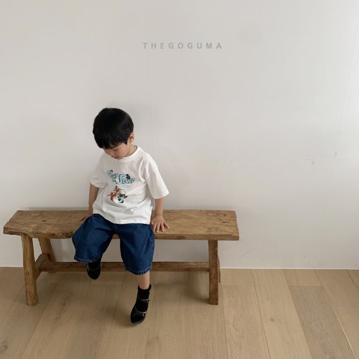 Thegoguma - Korean Children Fashion - #minifashionista - New Bermuda Denim Pants - 12