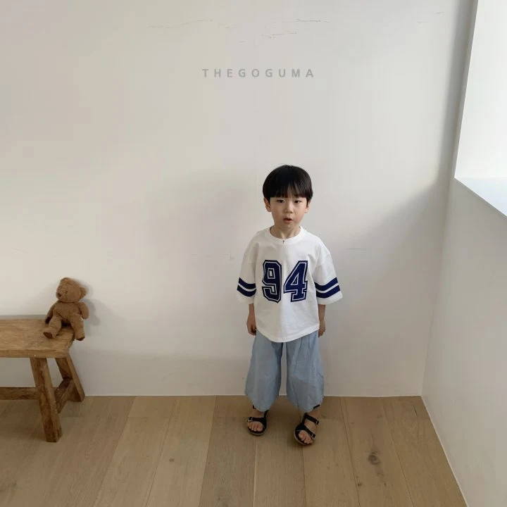 Thegoguma - Korean Children Fashion - #prettylittlegirls - Chubby Wide Denim Pants - 3