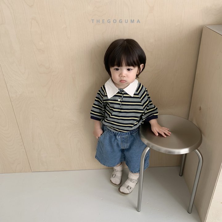 Thegoguma - Korean Children Fashion - #prettylittlegirls - Stitch Denim Pants - 5
