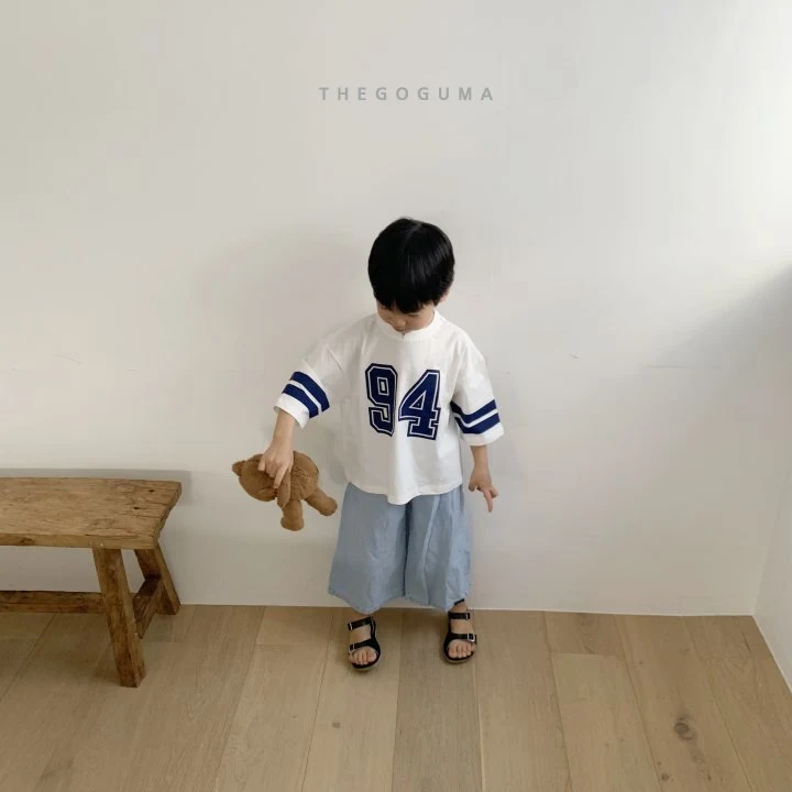 Thegoguma - Korean Children Fashion - #stylishchildhood - Chubby Wide Denim Pants - 6