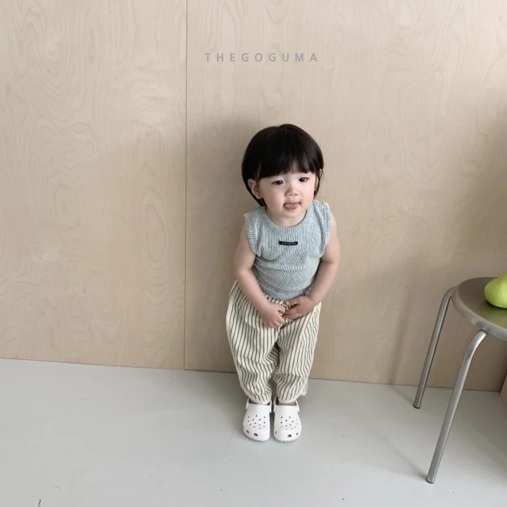 Thegoguma - Korean Children Fashion - #todddlerfashion - Pattern Binding Pants - 5
