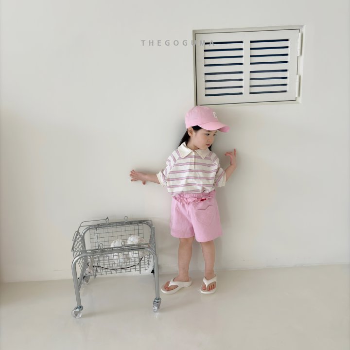 Thegoguma - Korean Children Fashion - #todddlerfashion - Pongpong Plain Collar Tee - 11