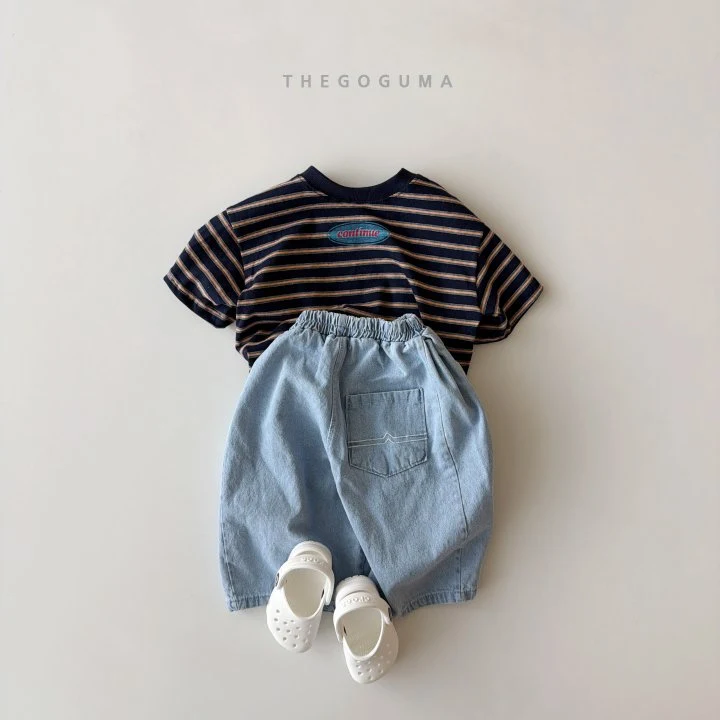 Thegoguma - Korean Children Fashion - #toddlerclothing - Continue Stripe Tee - 3