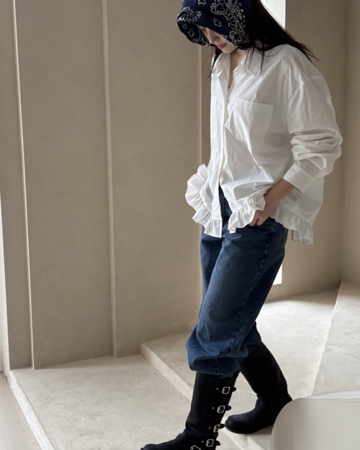 Theres - Korean Women Fashion - #momslook - Joy Shirt - 3