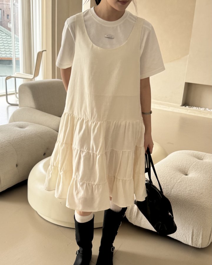 Theres - Korean Women Fashion - #momslook - With One-piece - 7