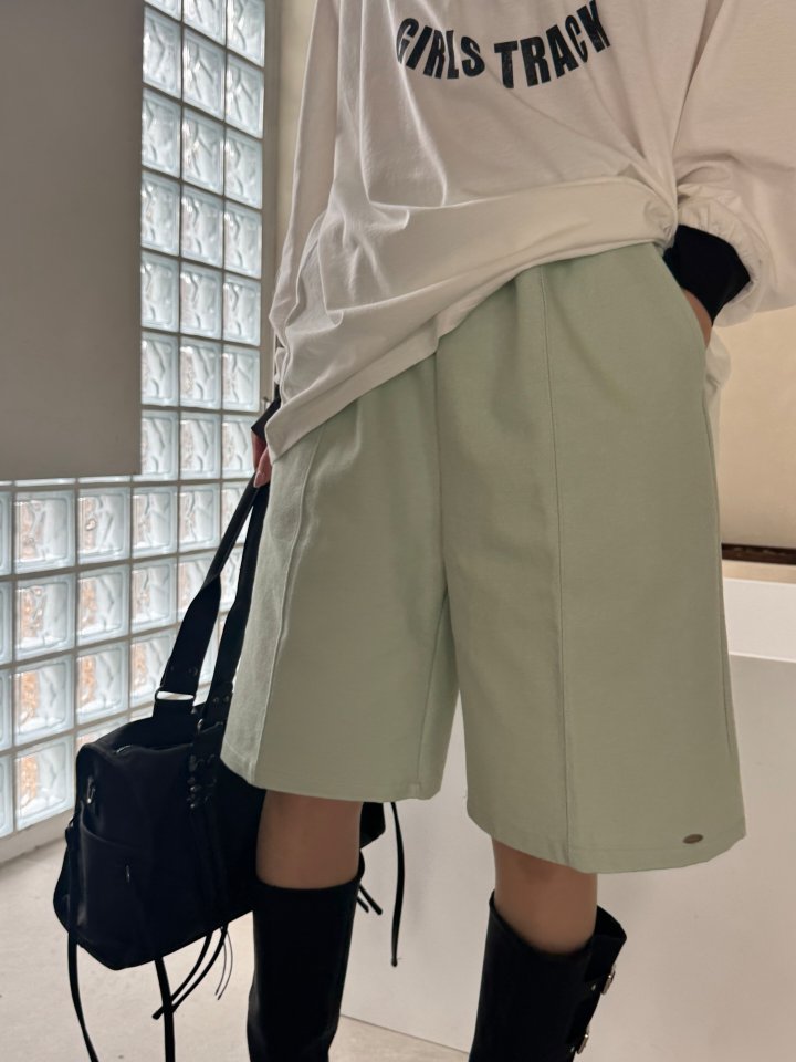 Theres - Korean Women Fashion - #momslook - Bermuda Pants - 11