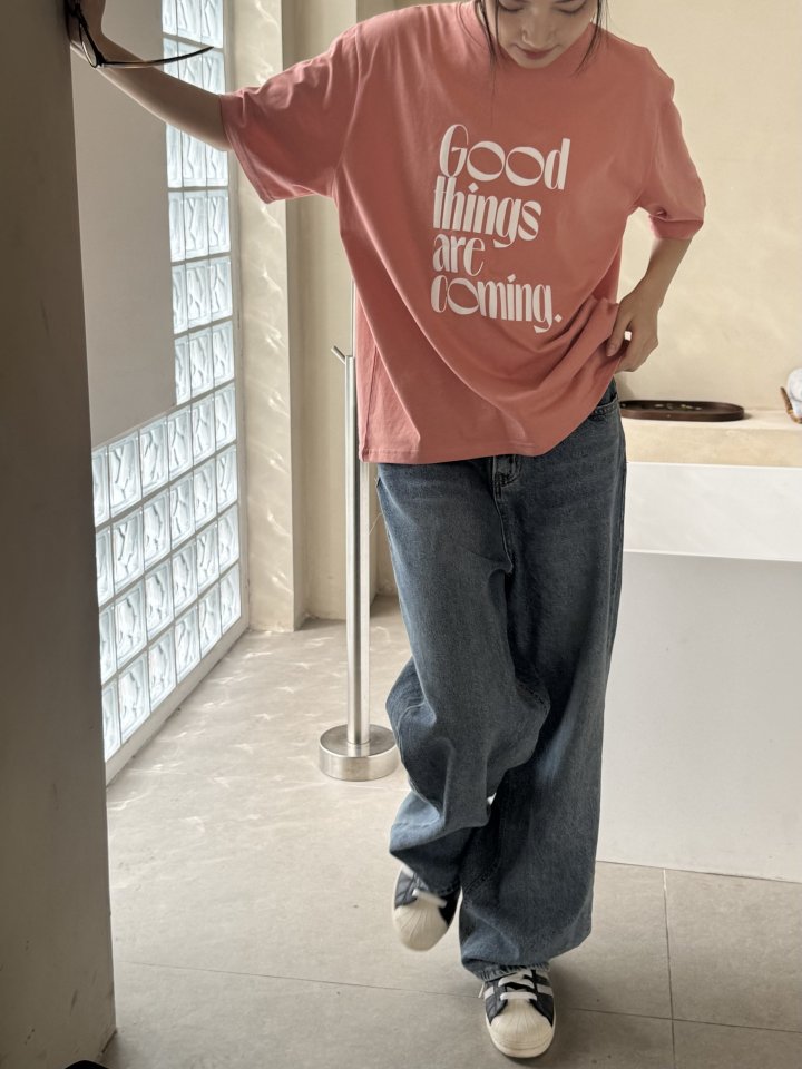 Theres - Korean Women Fashion - #momslook - Good Things Tee - 10