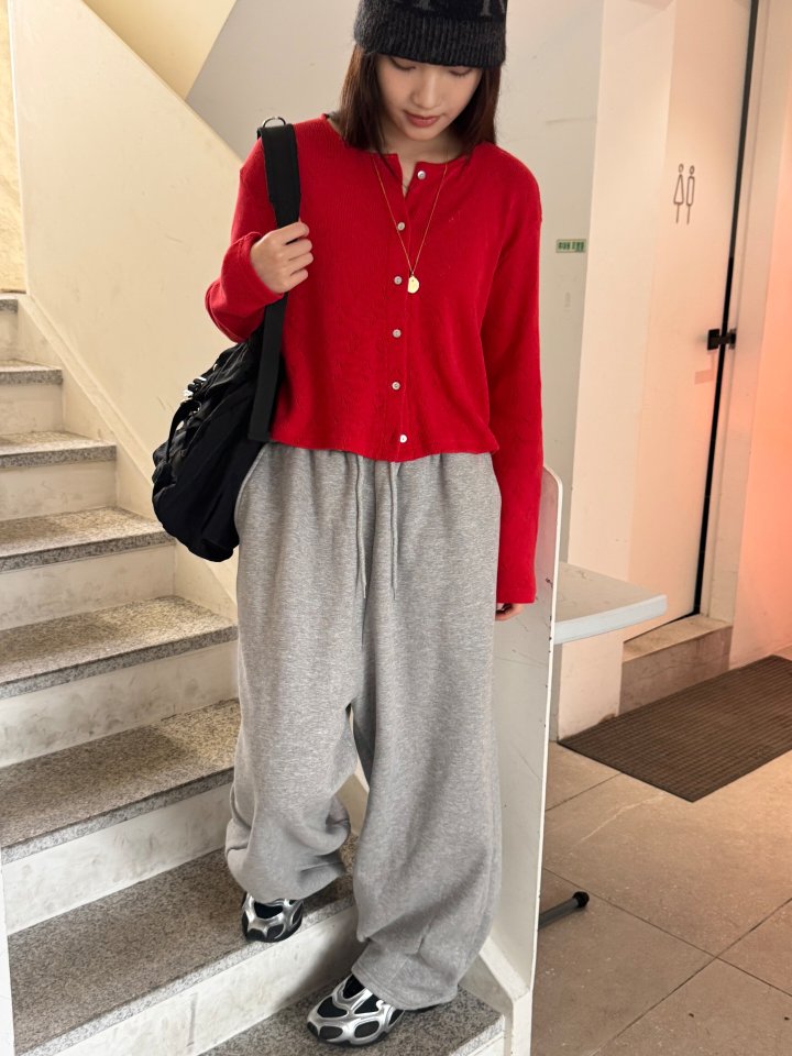 Theres - Korean Women Fashion - #momslook - Punching Cardigan - 8