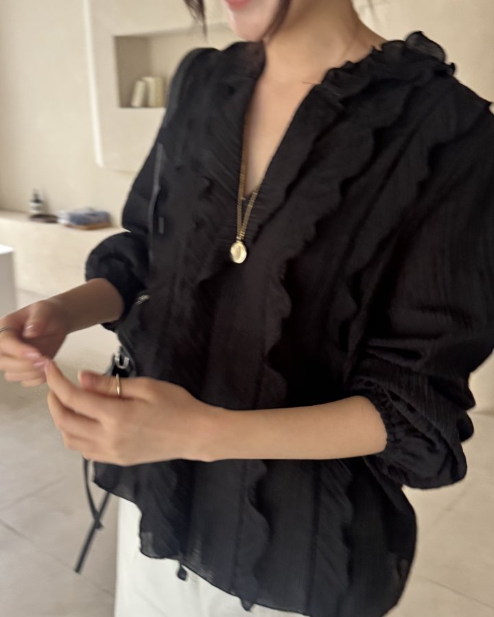 Theres - Korean Women Fashion - #momslook - Ive Blouse - 9