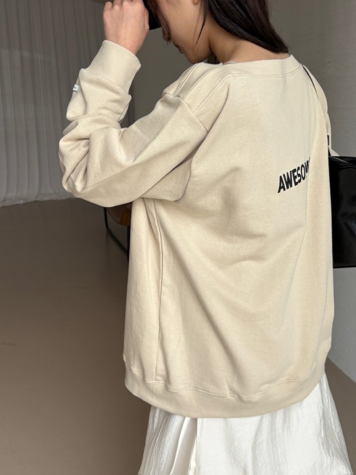 Theres - Korean Women Fashion - #momslook - Awesome Sweatshirt - 10