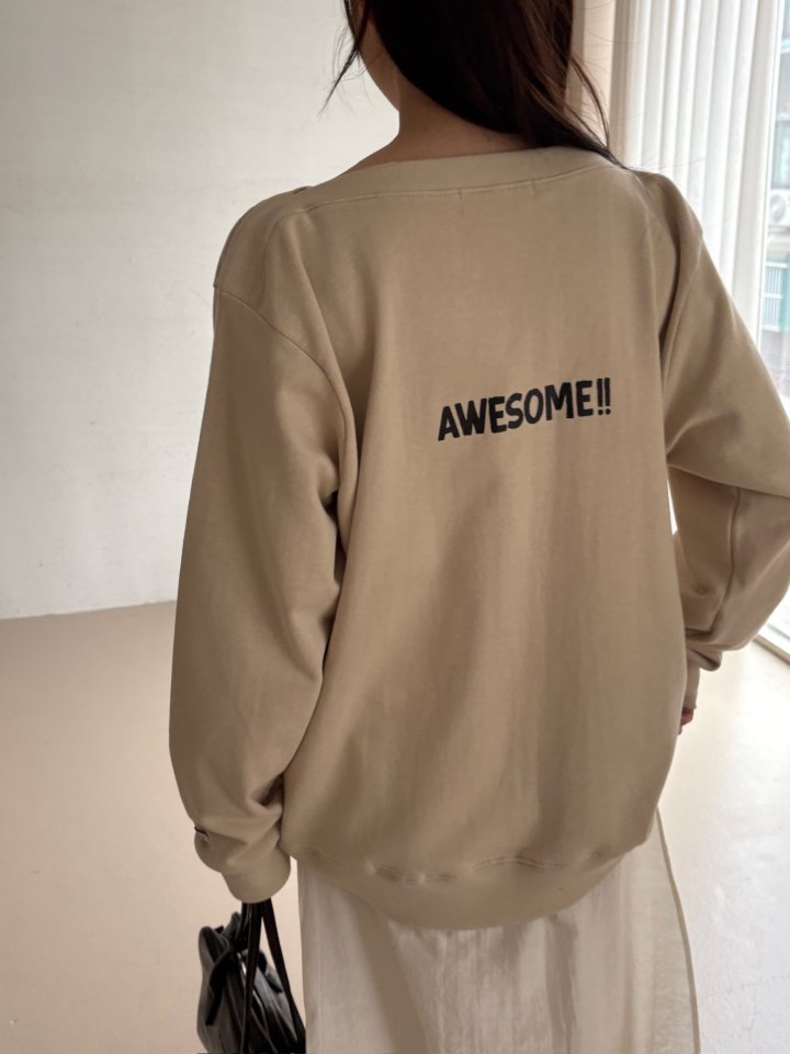 Theres - Korean Women Fashion - #momslook - Awesome Sweatshirt - 12
