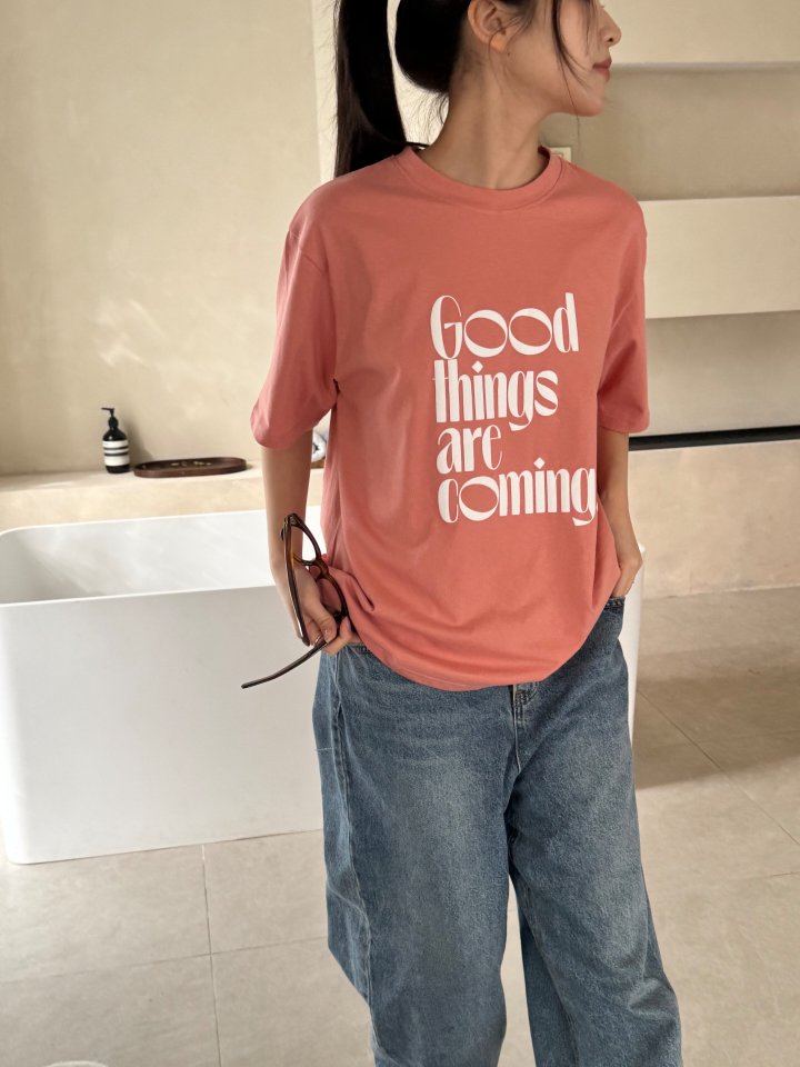 Theres - Korean Women Fashion - #vintagekidsstyle - Good Things Tee - 4