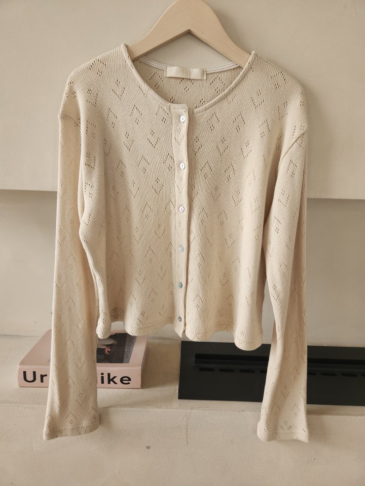 Theres - Korean Women Fashion - #pursuepretty - Punching Cardigan - 2