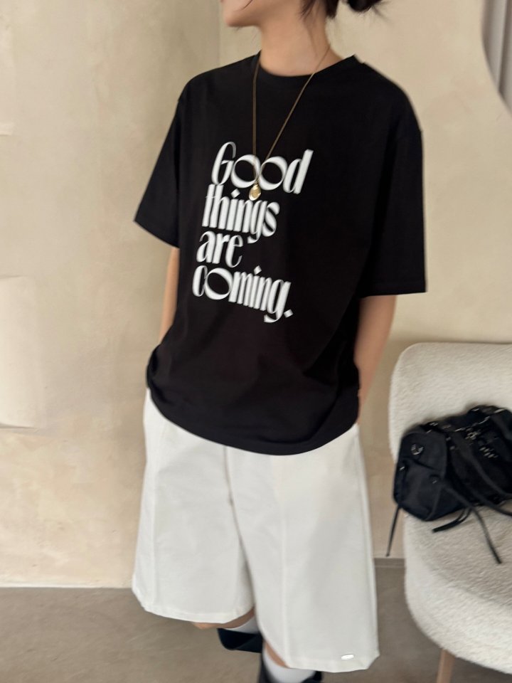 Theres - Korean Women Fashion - #romanticstyle - Good Things Tee - 6
