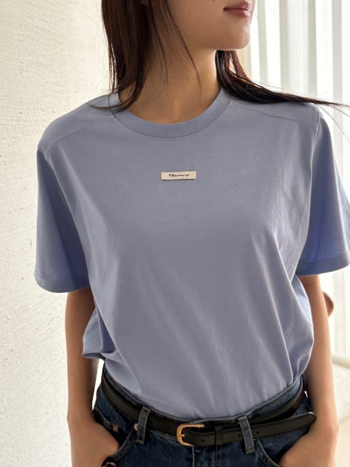 Theres - Korean Women Fashion - #thelittlethings - Slit Tee - 2