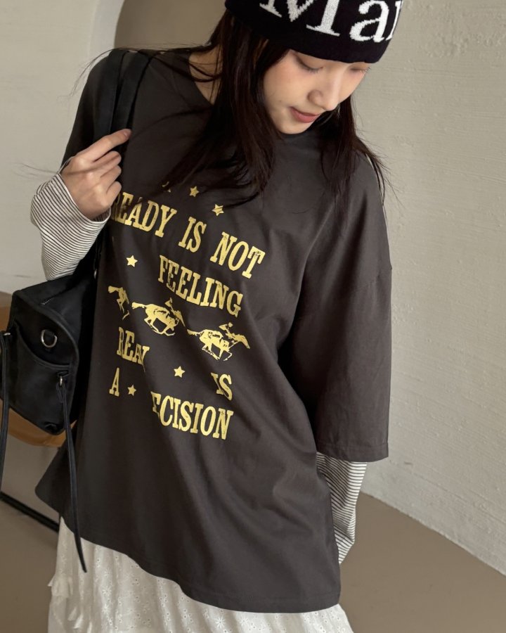 Theres - Korean Women Fashion - #womensfashion - Ready Tee - 8