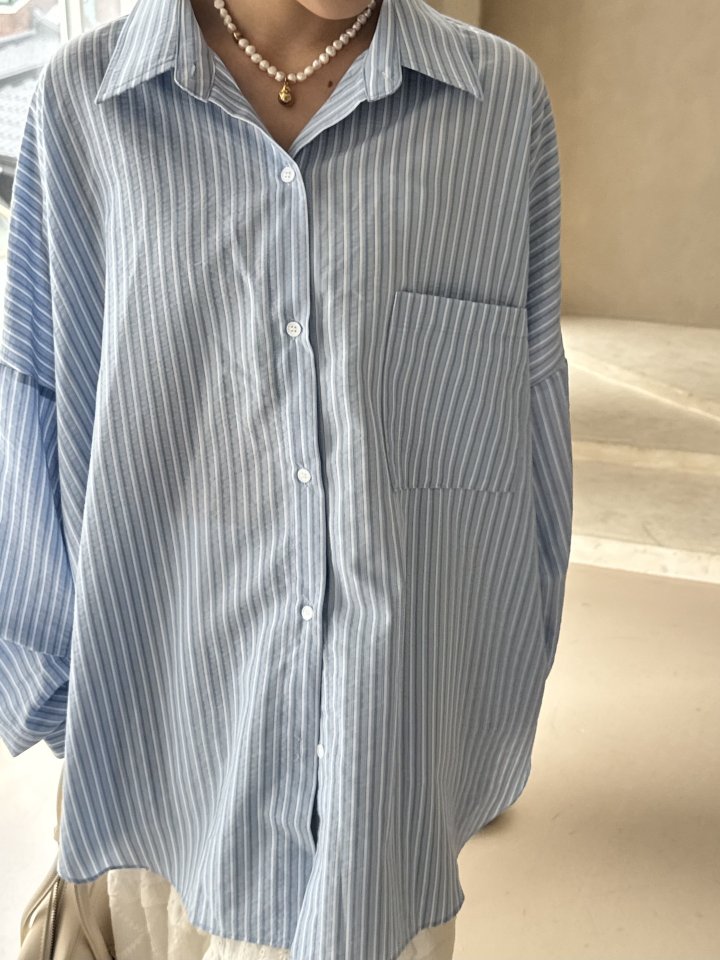 Theres - Korean Women Fashion - #womensfashion - 26 Stripe Shirt - 7