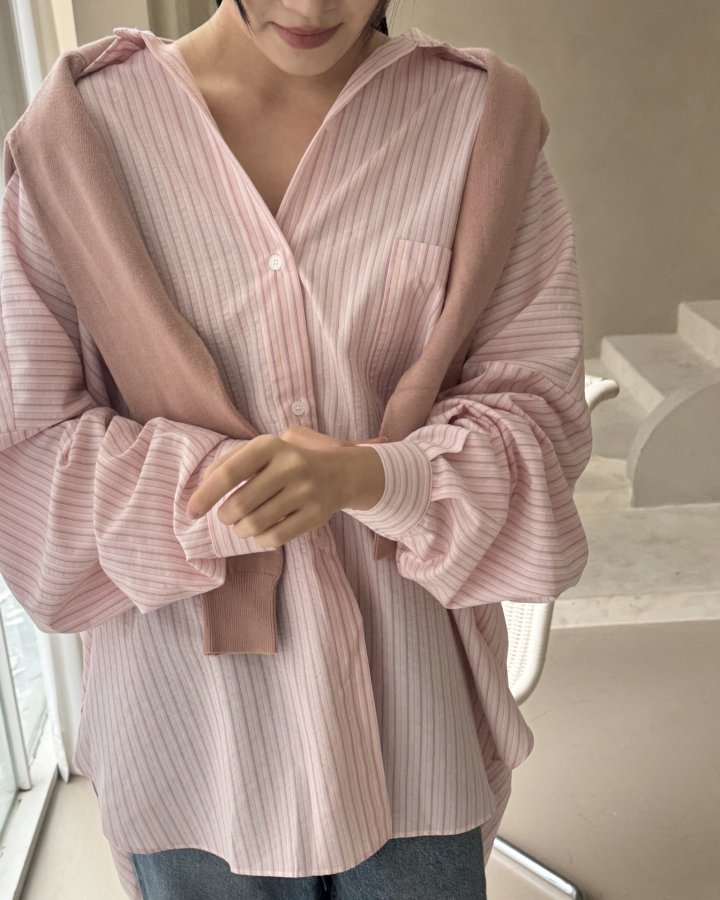 Theres - Korean Women Fashion - #womensfashion - 26 Stripe Shirt - 9