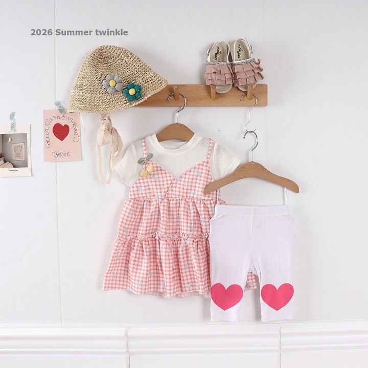 Twinkle - Korean Children Fashion - #Kfashion4kids - Heart Leggings - 2