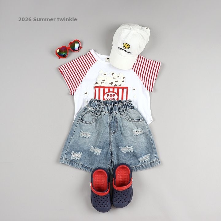 Twinkle - Korean Children Fashion - #Kfashion4kids - Popcorn Tee - 12