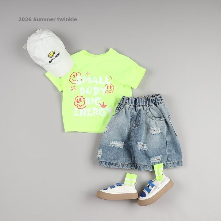 Twinkle - Korean Children Fashion - #Kfashion4kids - 4-Length Vintage Denim Shorts - 9