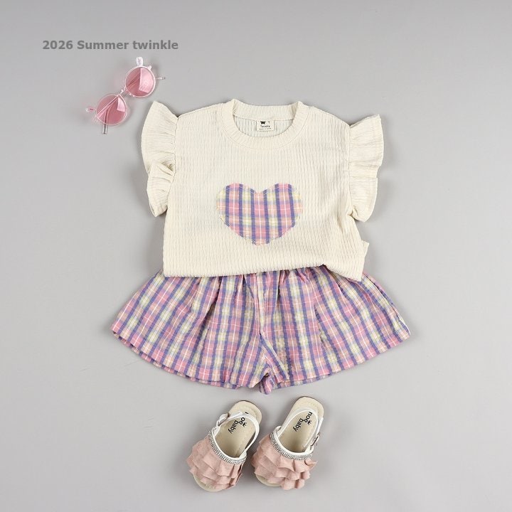 Twinkle - Korean Children Fashion - #childofig - Berry Frill Heart Tee - 9