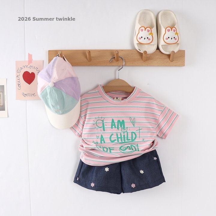 Twinkle - Korean Children Fashion - #stylishchildhood - Flower Embroidered Denim Pants - 4