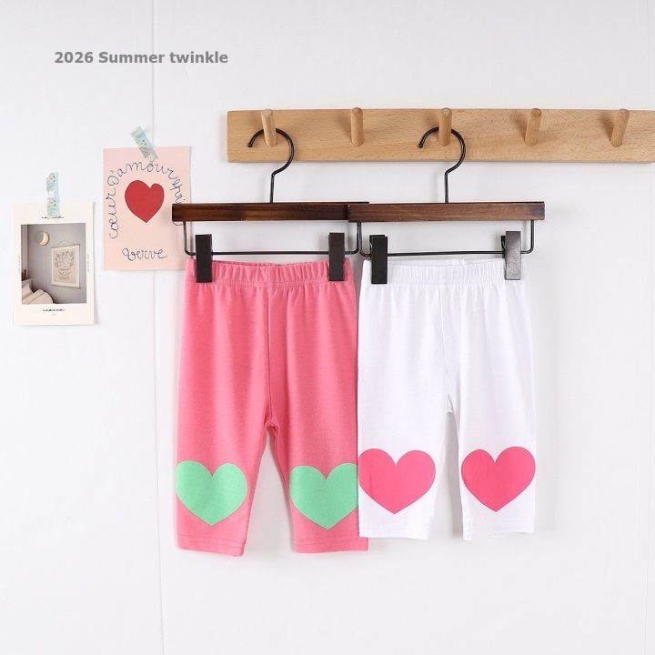 Twinkle - Korean Children Fashion - #childofig - Heart Leggings - 7