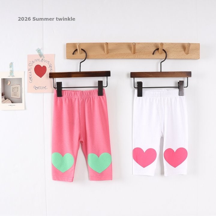 Twinkle - Korean Children Fashion - #childofig - Heart Leggings - 8