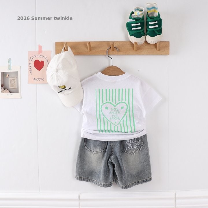 Twinkle - Korean Children Fashion - #childofig - Amore Heart Tee - 7