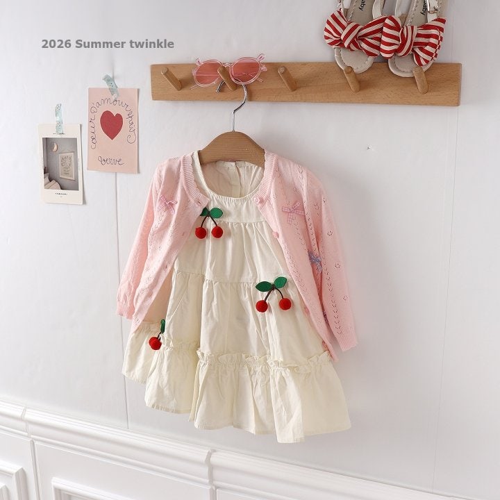 Twinkle - Korean Children Fashion - #childofig - Cherry Tiered One-piece - 2