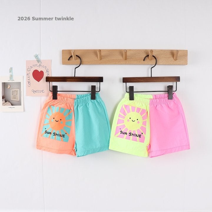 Twinkle - Korean Children Fashion - #designkidswear - Sunshine Neon Shorts - 2