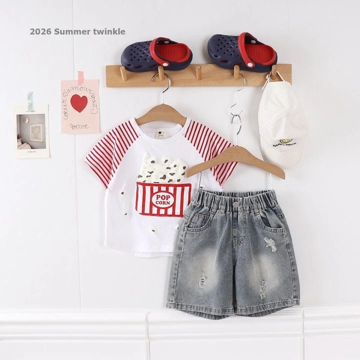 Twinkle - Korean Children Fashion - #designkidswear - Popcorn Tee - 6