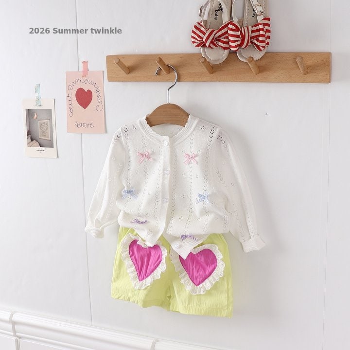 Twinkle - Korean Children Fashion - #designkidswear - Lace Heart Shorts - 4