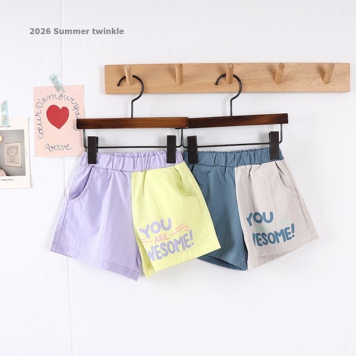 Twinkle - Korean Children Fashion - #discoveringself - Awesome Color Block Shorts