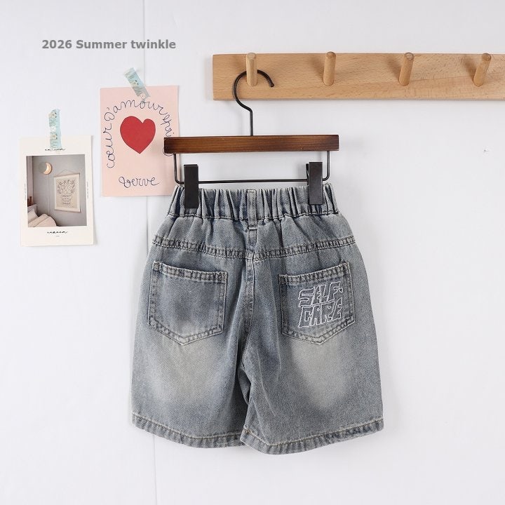 Twinkle - Korean Children Fashion - #discoveringself - 5-Length Vintage Denim Shorts - 3