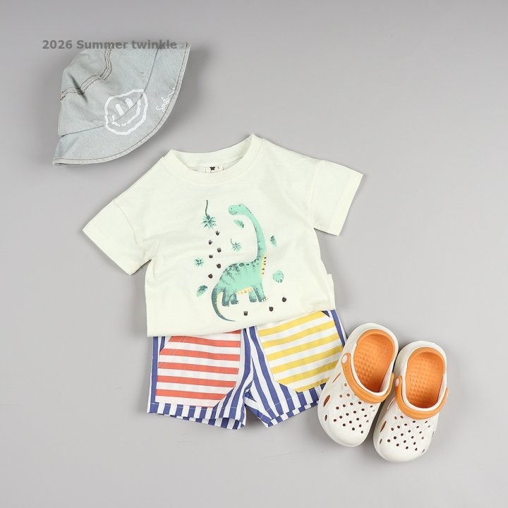 Twinkle - Korean Children Fashion - #fashionkids - Striped Rainbow Pocket Shorts - 9
