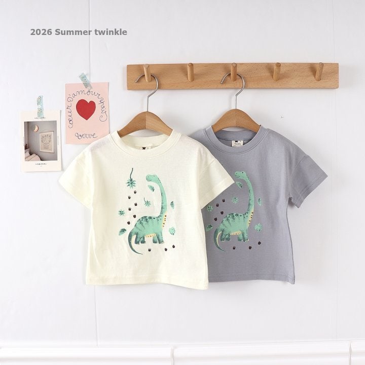 Twinkle - Korean Children Fashion - #fashionkids - 26 Dino Tee - 3